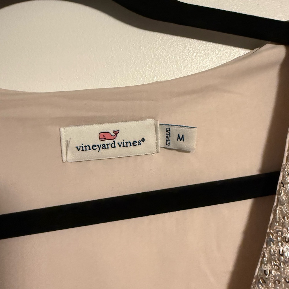 Vineyard Vines Silver Sequin Dress - Picture 2 of 5